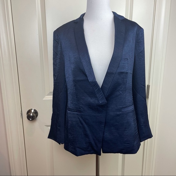 Capulet x Revolve Blazer Notch Collar Blue Blazer S - Picture 15 of 15